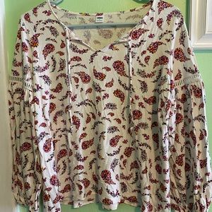Paisley print long sleeve